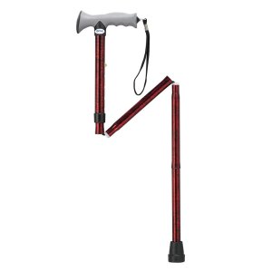 Drive Medical Adjustable Height Aluminum Folding Cane Walking Stick with Gel Grip